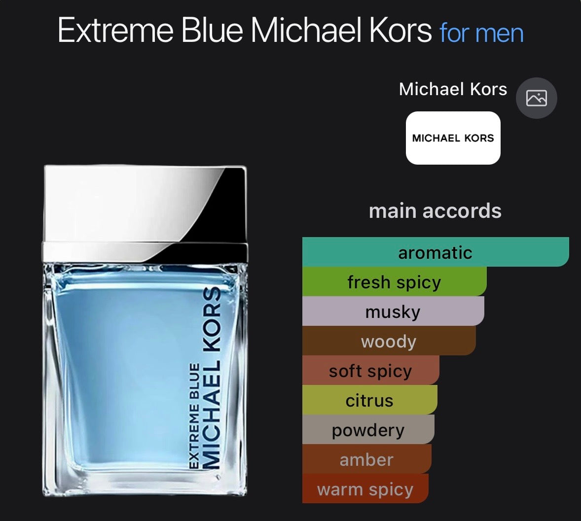 Michael Kors Extreme Blue (Discontinued) Decant